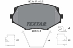 Piduriklotsi komplekt,ketaspidur TEXTAR 2335404