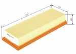 &Otilde;hufilter BOSCH 1 457 433 606