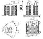 &Otilde;liradiaator, automaatkast MAHLE CLC 417 000S