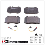 Piduriklotsi komplekt,ketaspidur ZIMMERMANN 23745.175.2
