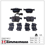 Piduriklotsi komplekt,ketaspidur ZIMMERMANN 22601.165.2