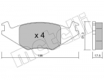 Piduriklotsi komplekt,ketaspidur METELLI 22-0047-0