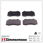 Piduriklotsi komplekt,ketaspidur ZIMMERMANN 25528.150.1