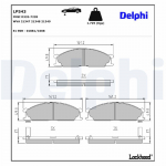 Piduriklotsi komplekt,ketaspidur DELPHI LP543