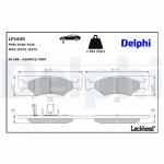 Piduriklotsi komplekt,ketaspidur DELPHI LP1630