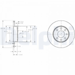 Piduriketas DELPHI BG3567