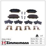 Piduriklotsi komplekt,ketaspidur ZIMMERMANN 25947.170.2
