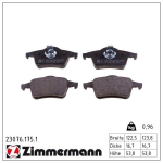 Piduriklotsi komplekt,ketaspidur ZIMMERMANN 23076.175.1