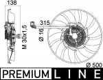 Ventilaator,mootorijahutus MAHLE CFF 471 000P