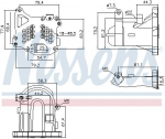 Radiaator,heitgaaside tagasijooks NISSENS 989313