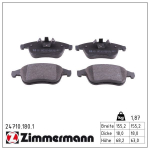 Piduriklotsi komplekt,ketaspidur ZIMMERMANN 24710.180.1