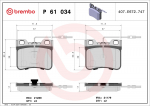 Piduriklotsi komplekt,ketaspidur BREMBO P 61 034