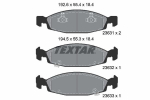 Piduriklotsi komplekt,ketaspidur TEXTAR 2363101