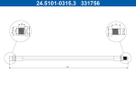 Pidurivoolik ATE 24.5101-0315.3
