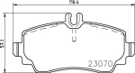 Piduriklotsi komplekt,ketaspidur BREMBO P 50 047