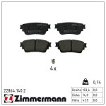Piduriklotsi komplekt,ketaspidur ZIMMERMANN 22864.140.2