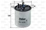 K&uuml;tusefilter VALEO 587519