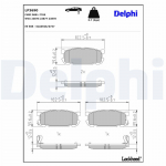 Piduriklotsi komplekt,ketaspidur DELPHI LP3690