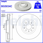 Piduriketas DELPHI BG5034C