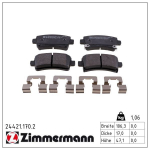 Piduriklotsi komplekt,ketaspidur ZIMMERMANN 24421.170.2