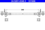 Pidurivoolik ATE 24.5201-0340.3