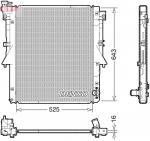 Radiaator,mootorijahutus DENSO DRM45054
