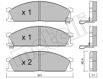 Piduriklotsi komplekt,ketaspidur METELLI 22-0107-1