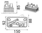 &Otilde;liradiaator, automaatkast MAHLE CLC 434 000S