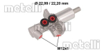 Peapiduri silinder METELLI 05-0547