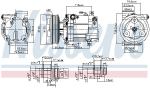 Kompressor,kliimaseade NISSENS 89549