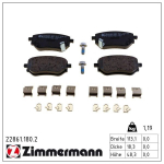 Piduriklotsi komplekt,ketaspidur ZIMMERMANN 22861.180.2