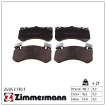 Piduriklotsi komplekt,ketaspidur ZIMMERMANN 24847.170.1