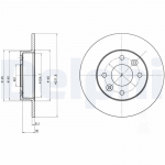 Piduriketas DELPHI BG2258
