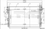 Radiaator,mootorijahutus TYC 715-0006-R