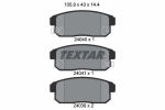 Piduriklotsi komplekt,ketaspidur TEXTAR 2404001