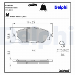 Piduriklotsi komplekt,ketaspidur DELPHI LP3250