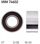 Pingutusrull,Hammasrihm SKF VKM 74602