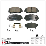 Piduriklotsi komplekt,ketaspidur ZIMMERMANN 25564.210.2