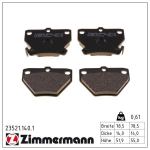 Piduriklotsi komplekt,ketaspidur ZIMMERMANN 23521.140.1