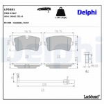 Piduriklotsi komplekt,ketaspidur DELPHI LP3681