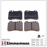 Piduriklotsi komplekt,ketaspidur ZIMMERMANN 21153.175.1