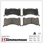 Piduriklotsi komplekt,ketaspidur ZIMMERMANN 21476.175.1