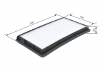 Filter,salongi&otilde;hk BOSCH 1 987 432 002
