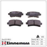 Piduriklotsi komplekt,ketaspidur ZIMMERMANN 24421.170.1