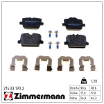 Piduriklotsi komplekt,ketaspidur ZIMMERMANN 21433.170.2