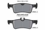 Piduriklotsi komplekt,ketaspidur TEXTAR 2596801