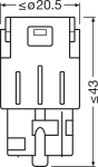 ˝ARŕWKA LEDRIVING SL WY21W ˝ŕťTA LED (BRAK ECE) 2SZT. BILSTER (EKO)
