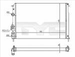 Radiaator,mootorijahutus TYC 728-0055-R