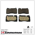 Piduriklotsi komplekt,ketaspidur ZIMMERMANN 25145.160.1