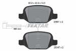Piduriklotsi komplekt,ketaspidur TEXTAR 2360104